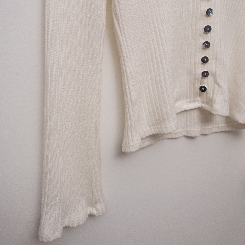 REFORMATION Gellar Top Ivory Size Medium - Picture 8 of 13
